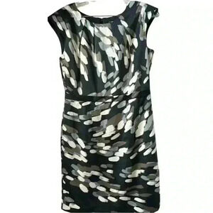 Banana Republic Women's Cap-Sleeve Sheath‎ Dress Abstract Print - Size 6